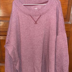Oversized aerie crew sweatshirt